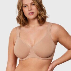 HSIA Joan Ultimate Soft T-Shirt Unlined Underwire Minimizer Bra Cardi B 38DD